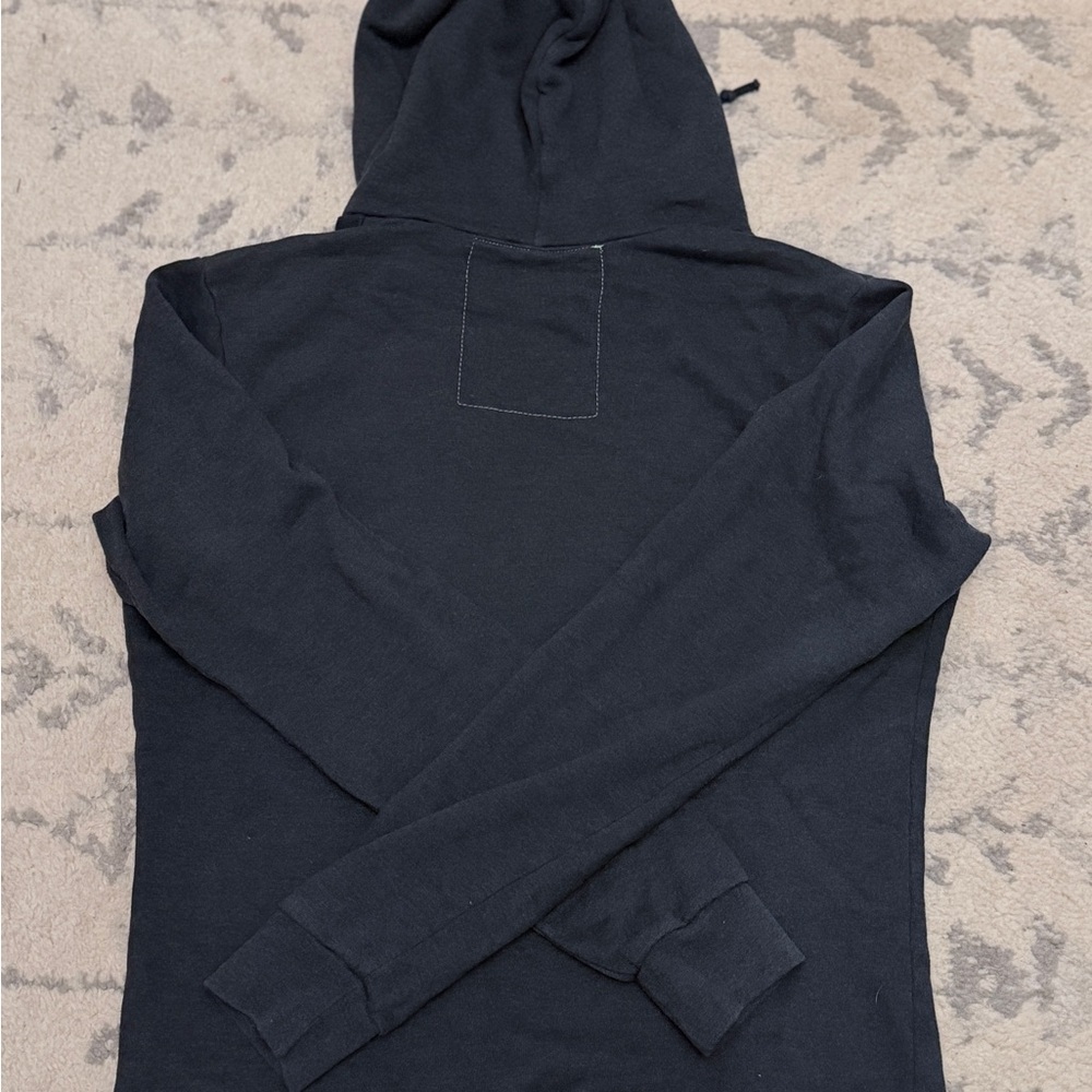 Aviator Nation Black Hoodie with Gold Smiley - Picture 3 of 7